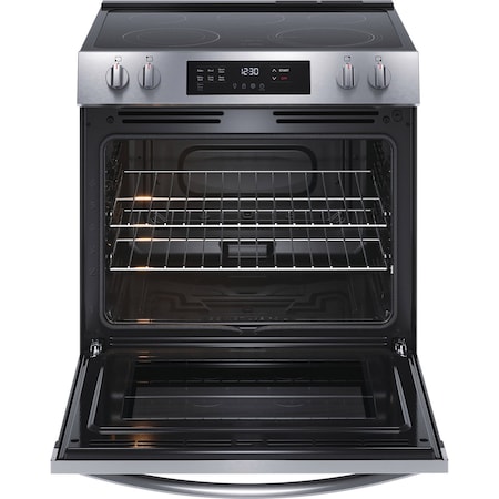 Frigidaire Frigidaire 30-in. Front Control Smooth Top Electric Range FCFE3062AS